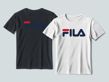 Футболка з друком "Fila" h-40005 фото
